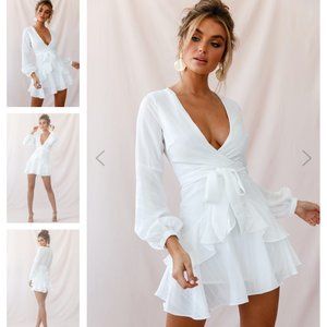 Selfie Leslie Kerry Layered Balloon Sleeve Dress